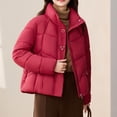 thumbnail image 3 of Veste Matelassée pour Femmes, Manteau d'Hiver Décontracté à Manches Longues avec Fibre de Polyester, Confort Léger pour Usage Quotidien, 3 of 8