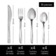 thumbnail image 4 of Juego de cubiertos Moven  Jazmin 16 Piezas Acero Inoxidable,  Cuchara Sopera, Cuchillo, Tenedor, Cuchara Cafetera, 4 of 8