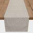 thumbnail image 3 of Creative Products Hand Drawn Aztec Squiggle Khaki 16x72 Poly Twill Table Runner, 3 of 3