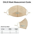 thumbnail image 3 of DALIX Skin Tone Face Mask 3 Layer Filter Pocket Nose Piece Dawn - S-M (3-Pack), 3 of 7