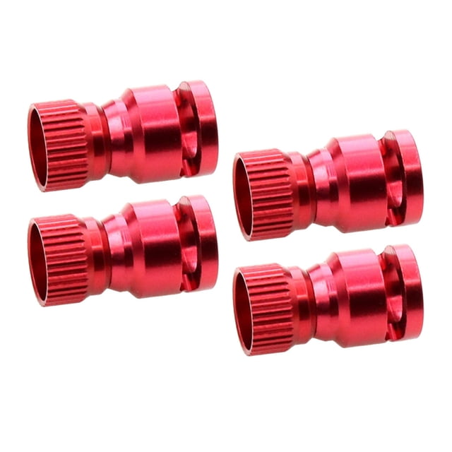 4 localizadores magnéticos de aluminio para orificios de postes de carrocería de coches RC, accesorios de mejora de piezas rojo