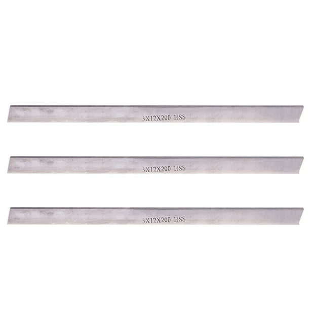 3 Pcs 3 mm x 12 mm x 200 mm High Speed Steel Blades Practical Tool