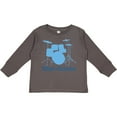 thumbnail image 3 of Inktastic Future Drummer Music Boys Long Sleeve Toddler T-Shirt, 3 of 5