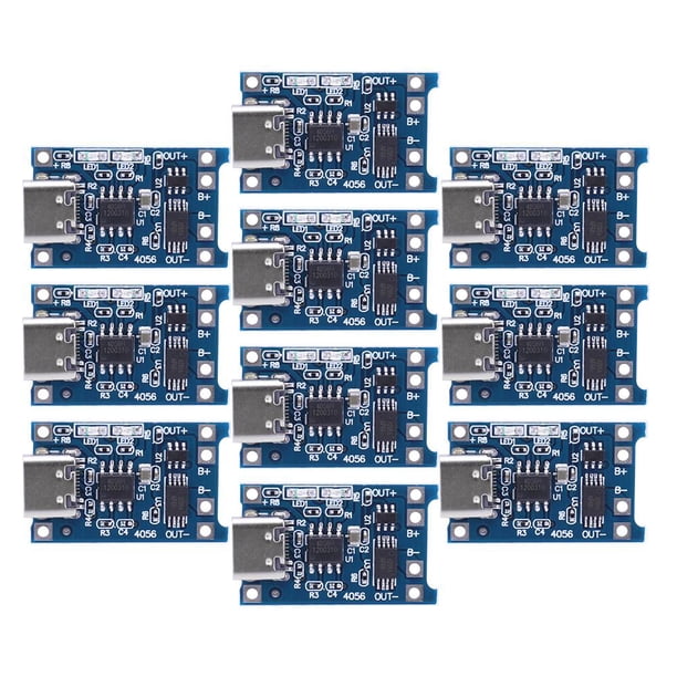 Módulo de batería TP4056 Placa de carga 1A Carga 4.5V-5V 50 piezas