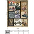 thumbnail image 4 of Motorcycle Blanket Gifts for Men and Women Throw Blanket for Couch Sofa Bed Plush Throw Fleece Blanket Soft Cozy Bedding for Kids and Adults Bedroom Size 50"x40", 4 of 6