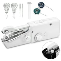 Handheld Sewing Machine, Portable Cordless Sewing Device，Kit for DIY Clothes Fabrics Home Travel