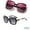 Purple+Black, variant on Sunglasses for Women, UV 400 Sunglasses Large Frame Women Sunglasses Classic Oversized Sunglasses/Tea