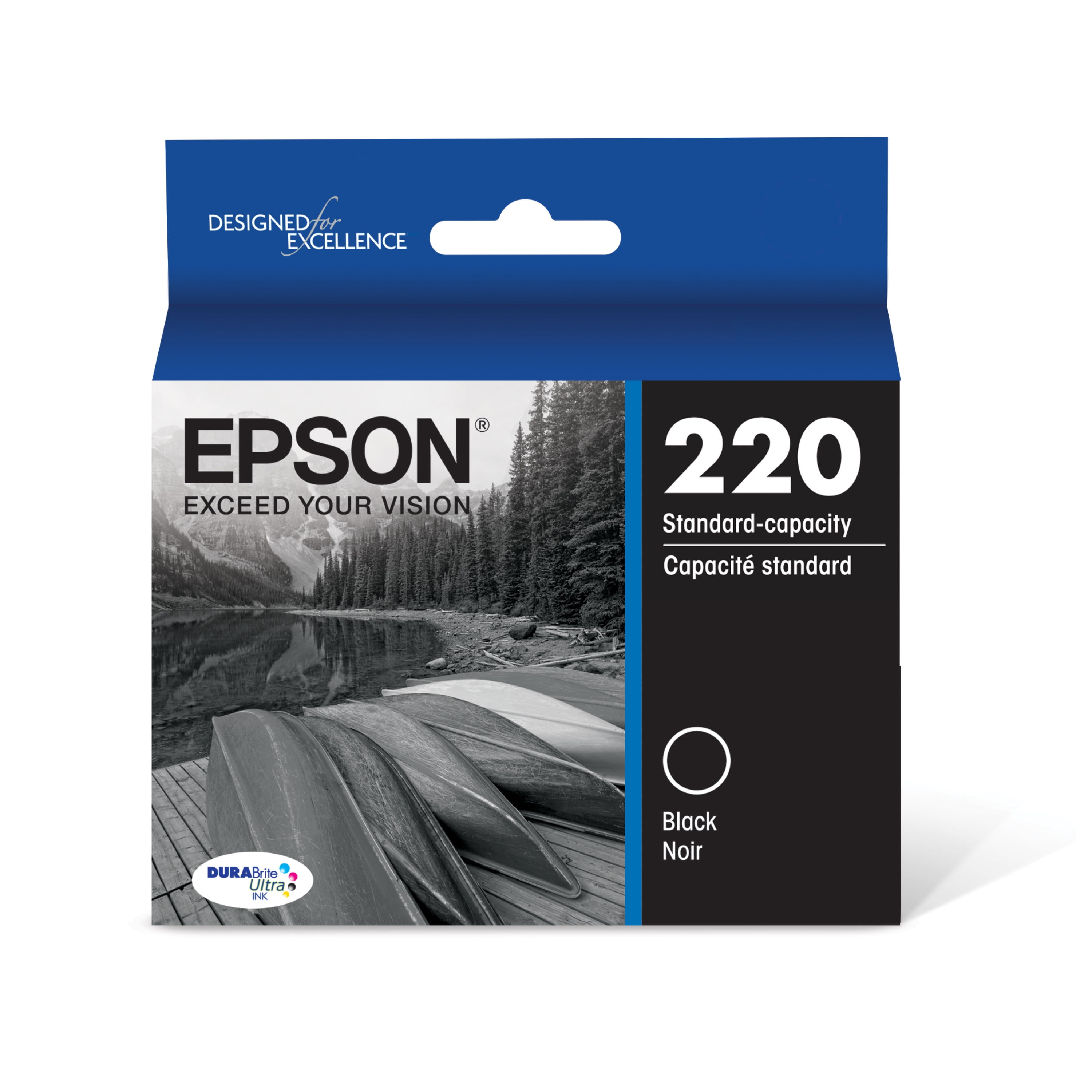 Epson T220 DURABrite Ultra Genuine Ink Standard Capacity Black Cartridge