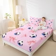 thumbnail image 3 of Manfei Pink Coquette Bow Full Size Sheets For Girls,Kids Soccer Sport Game Bed Sheets,4 Pieces, 3 of 6