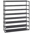 thumbnail image 2 of Cfowner Simple Assembly 9 Tier Shoe Rack, Detachable Non-Woven Waterproof Fabric Shoe Organizer Tower Space Saver Stackable Storage Shelf, 2 of 2