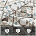 thumbnail image 4 of Nautica - Full/Queen Quilt Set, Super Soft Reversible Bedding with Matching Shams, Striped Home Decor (Wesley Navy, Full/Queen), 4 of 12