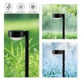 thumbnail image 6 of Better Homes & Gardens Solar Powered Black Dome Downlight Walkway and Landscape Light, 20 Lumens (4 Count), 6 of 8