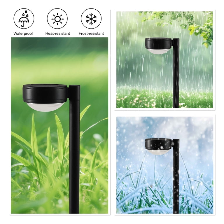 Better Homes & Gardens Solar Dome Walkway Lights, 4-Pack photo 6
