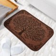 thumbnail image 6 of 1pc Tree Absorbent Non-Slip Bathroom Thickened Flannel Rug Decor,Soft,Quick Drying,Suitable For Indoor/outdoor Use,Bathrooms,Bedrooms,Kitchens,Terrace,Laundry Rooms,16"x24", 6 of 9