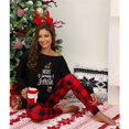 thumbnail image 2 of Pijama navideño de invierno, pijama a rayas de manga larga, pijama navideño para mujer de talla grande, ropa de dormir para mujer, camiseta para dormir, 2 of 4