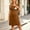 Brown, variant on Women Casual Short Sleeve Maternity Nursing Dress, Loose Summer Breastfeeding Dress