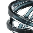 thumbnail image 5 of 7" x 7" Dark Blue Glass Brushed Ombre Twisted Knot Sculpture, by DecMode, 5 of 9