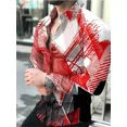 thumbnail image 1 of Camisa con botones para hombre, nueva moda de fiesta, ocio social, diseño de estampados, blusas de manga larga con solapa, ropa para hombre primavera, 1 of 6