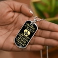 thumbnail image 5 of Dog Tag Necklace for Husband, Husband Birthday’s Day Gifts, Custom Gift for Husband, Romantic Gift, Husband Dog Tag - Graphic Military Dog Tag Necklace (Optional Personalized Engraving), 5 of 5