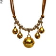 thumbnail image 2 of Flmtop Pet Party Chien Chat Multi-Bells Pendentif Collier Approvisionnement Cou Décoration d'Or, 2 of 9