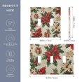 thumbnail image 2 of Yayeee Toggle Light Switch Wall Plate 2-Gang 4.56"x4.48" Decorative Outlet Cover, Christmas Poinsettia, 2 of 7