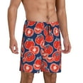 thumbnail image 2 of Wukai Hand Drawn Tomatoes Men’s Short Pajama Pants With Pockets Soft Sleep Pj Shorts for Men-3X-Large, 2 of 6
