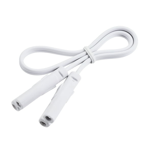 Uxcell 30cm 2 Pin Double End Cords T4 T5 T8 LED Tubing Lamp Connecting Wire 4 Pack