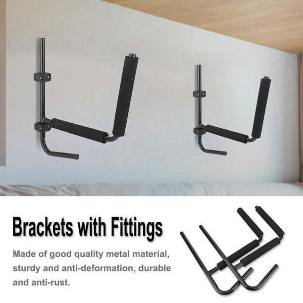 ACOUTO 2 Heavy Duty Iron Kayak Wall Mount Storage Rack Kayak Ladder