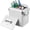 White, variant on 14QT Small Insulated Portable Cooler, Retro Vintage Hard Metal Cooler for BBQ, Camping, Fishing, Picnic, Outdoor Activities