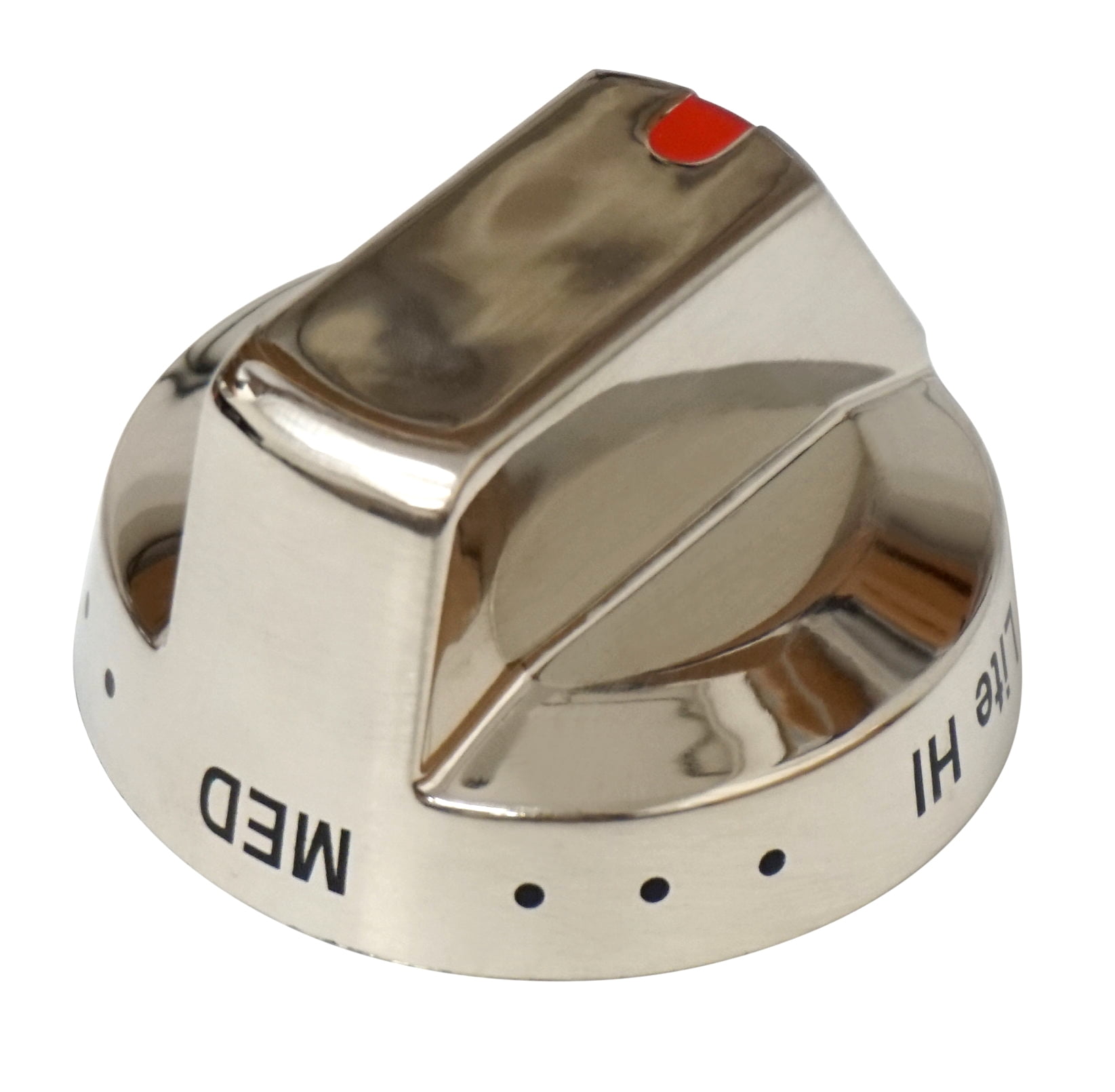 Chrome Burner Control Knob fits Samsung, AP5917439, PS9606608, DG64-00473A