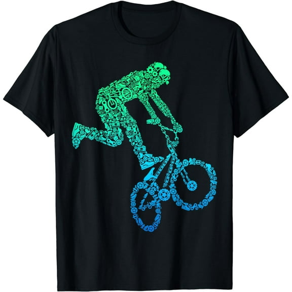 BMX Rider Bike Bicycle Stunt Racing Kids Boys T-Shirt