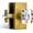 Antique Brass, variant on Gold Crystal Glass Passage Door Knobs Interior, Modern Satin Brass Door Knobs Heavy Duty for Closet Hallway