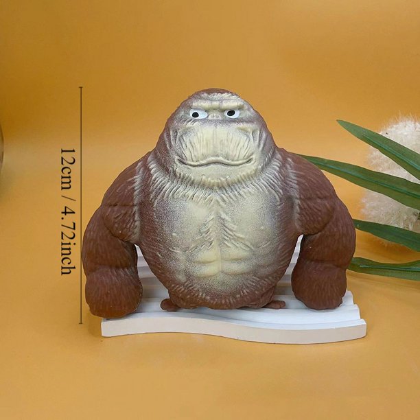 Moda antiestrés gorila divertido gorila juguete de descompresión muñeca descompresión juguete creativo indestructible estatua de gorila suave