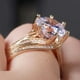 thumbnail image 1 of Ganfancp Señoras de La Moda de Oro Completo de Diamantes Redondos de Diamantes de Regalo de Boda 2Pc Liquidación 2X Anillos, 1 of 7
