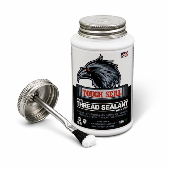 SUPPLYGIANT White PTFE Thread Sealant 8 oz Pipe Thread Compound Heavy Duty