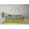 thumbnail image 3 of Ahgly Company Machine Washable Indoor Rectangle Abstract Turquoise Blue Contemporary Area Rugs, 7' x 9', 3 of 4