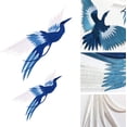 thumbnail image 3 of Set of 4 Iron-on Clothing Sticker Patches with Phoenix Bird Chinese Style Embroidery Applique Big Patches for Jeans Clothes Handbags Caps Curtains Sheets Tablecloths, 3 of 5