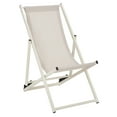 thumbnail image 4 of SAFAVIEH Breslin Outdoor Patio Sling Chair, Beige, Set of 2, 4 of 14