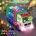 thumbnail image 5 of Choopheme Camión De Basura Juguetes con Música Luz LED 4D Juguetes con Luz Automática Camión De Basura Motor Coche De Empuje Vehículo De Juguete Camión De Basura para Niños Pequeños Juguete 3 4 5 Años, 5 of 5