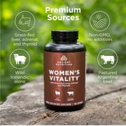 Ancient Nutrition Organ Supplements for Women, Grass-Fed and Wild Organ Complex Capsules, Supports Women's Vitality, Healthy Aging, 180 Ct