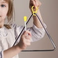 thumbnail image 3 of KAKOWELY Outil de percussion 2 Pcs Bâtons de Fer Triangle Musical Outil de percussion à Main pour Performance Maillets en Fer Triangle Accessoires d'Instrument Pièces de percussion, 3 of 4