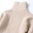 thumbnail image 4 of Splozh Boys Sweater Quarter Zip up Knit Neck Warm Pullver Kids Knitwear,Beige 7-8 Years, 4 of 6