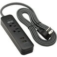 thumbnail image 2 of Tripp Lite Surge Protector Power Strip 2-Outlet 2 USB Ports 2.1A TLP206USB, 2 of 7