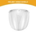 thumbnail image 3 of Unique Bargains 1pc Helmet Wind Shield - Motorcycle  Helmet Visor Replacement Anti-UV - Resin Clear, 3 of 6