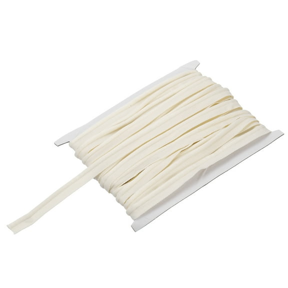 Piping Cord Trim 12 Yards 5/8 Inch Piping Tape for Sewing DIY Crafting Fabric Edge Trim Rice White