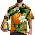 thumbnail image 4 of Tangerine Men's Printed Casual Button Down Short Sleeve Beach Shirts, 4 of 6