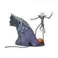 thumbnail image 2 of Enesco Grand Jester Studios LEVITATION Nightmare Before Christmas Jack Skellington and Zero LED Lit Statue Figurine, 8.25 Inch, Multicolor, 2 of 4