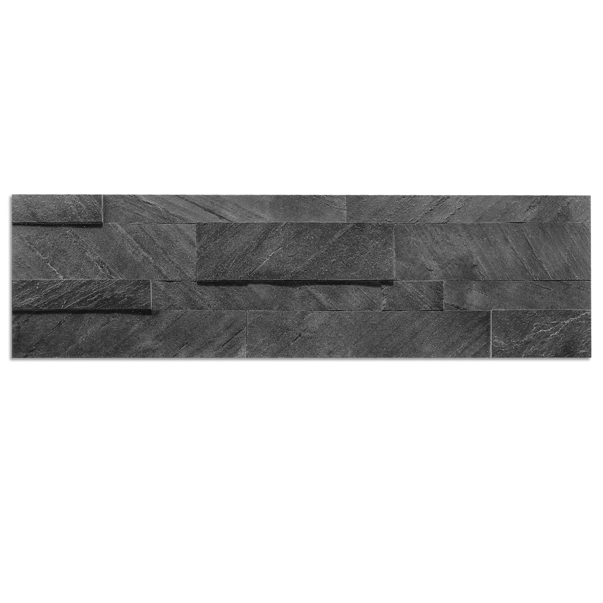 Shadow Gray - Stoneflex Peel and Stick Self Adhesive 3D Stone Tiles - Stick on Kitchen Backsplash Living Room Office Bathroom Wall (10 Pack)