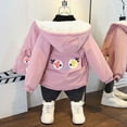 thumbnail image 5 of Baby Girls Boys' Winter Fleece Jackets With Hooded Toddler Cotton Dress Warm Lined Coat Outer Clothing, 5 of 6