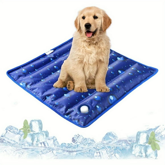 QUTETN Dog Cooling , 17. 7" x 17. 7", Cooling for Dogs and Cats, Suitable for All Types of Pets, Durable Cooler Fabric for Better Cool Sensation, Keeping Pets Cool in Summer Heat ( Dewdrop)